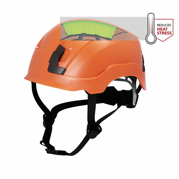 Ge Safety Helmet, Non-Vented, Orange GH401O